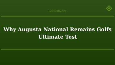 Why Augusta National Remains Golfs Ultimate Test