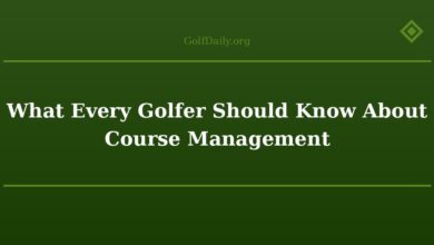 What Every Golfer Should Know About Course Management
