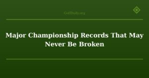 Major Championship Records That May Never Be Broken