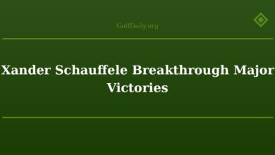 Xander Schauffele Breakthrough Major Victories