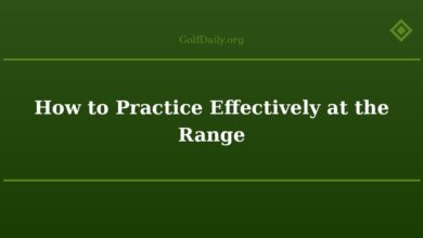 How to Practice Effectively at the Range