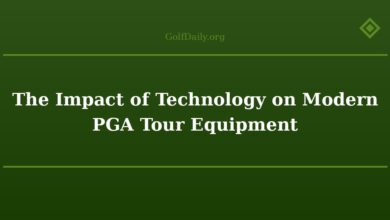 The Impact of Technology on Modern PGA Tour Equipment