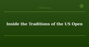 Inside the Traditions of the US Open