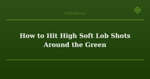 How to Hit High Soft Lob Shots Around the Green