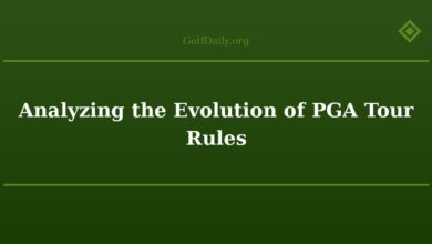 Analyzing the Evolution of PGA Tour Rules