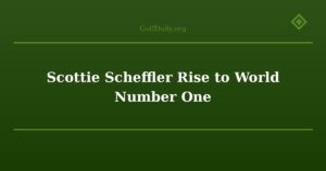 Scottie Scheffler Rise to World Number One