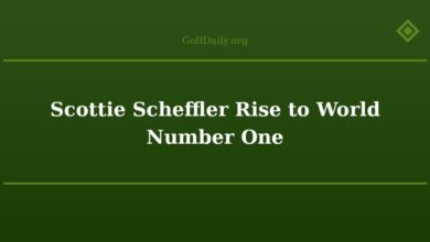 Scottie Scheffler Rise to World Number One